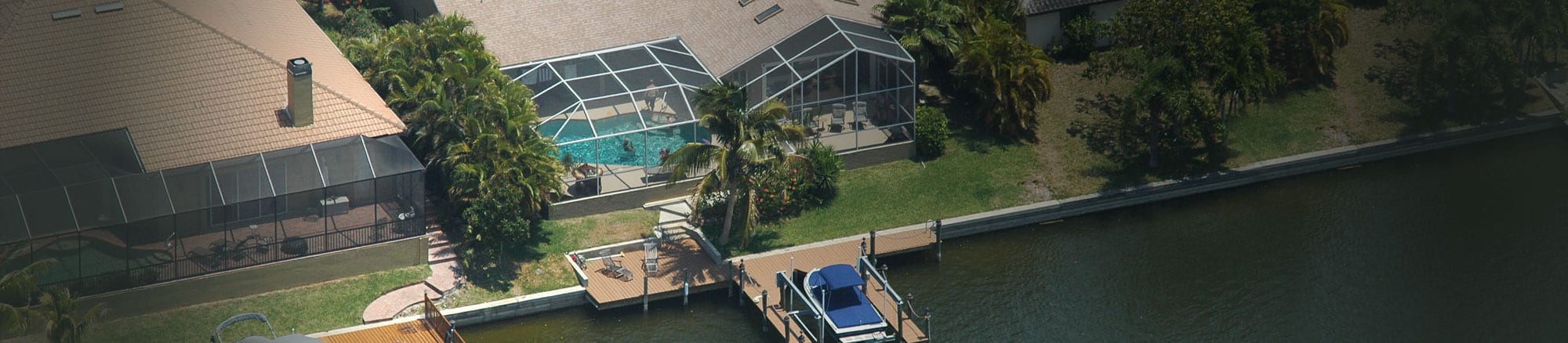 aerial view of skyroof and dock